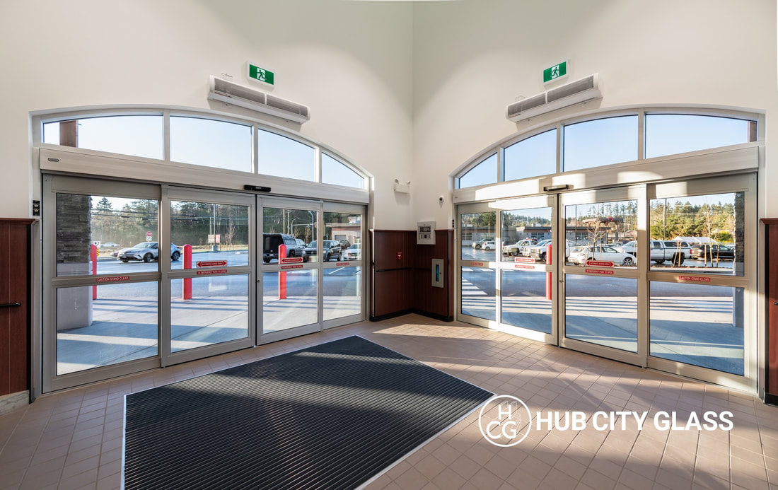 automatic sliding doors commercial nanaimo installation repair service maintenance hub city